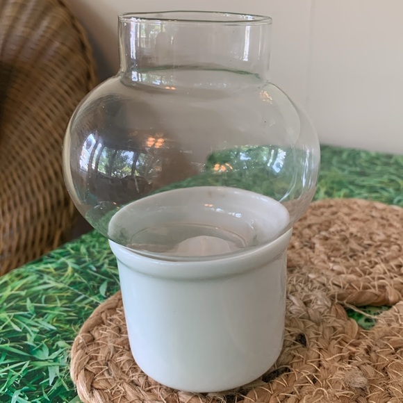 Vintage mini candle lantern with geese, EUC - Picture 3 of 14